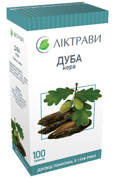 Дуба кора, кора 100г (Ліктрави)