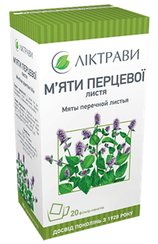 М'яти перцевої листя по 1,5г ф-пак. №20 (Ліктрави)