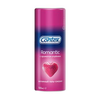Гель-змазка інтимний Contex Romantic, з ароматом полуниці, 100мл / Контекс
