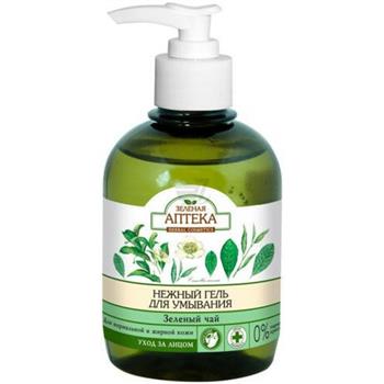 Гель для вмивання Green Pharmacy Зелений чай та гінкго білоба для нормальної і жирної шкіри, 270мл / Зелена Аптека