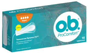 Тампони гігієнічні o.b. ProComfort Super, №16