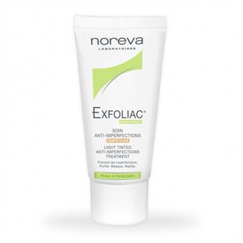 Крем Noreva ВВ Exfoliac тональний бежевий для жирної та комбінованої шкіри, 30мл / Норева