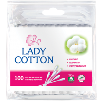 Палички гігієнічні Lady Cotton / Леді Коттон №200 пет