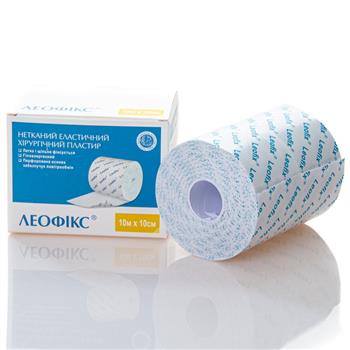 Пластир хірургічний еластичний Леофікс 10м х15см
