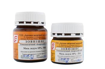 Мазь ледум 10% бан. 50г. (РВВ) гом.