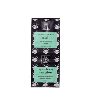 Маска для обличчя Apivita Aloe з алое, Зволоження та свіжість, саше 2 х 8мл (Апівіта)