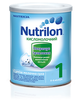 Суміш молочна суха Nutrilon "Kисломолочний-1" 400г (від 0 до 6міс.) (Нутрилон)