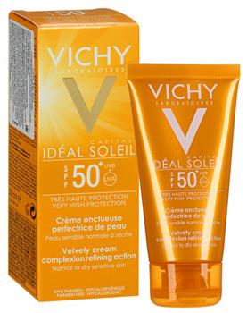 Крем для обличчя Vichy Capital Soleil SPF 50+ сонцезахисний потрійної дії, 50мл / Віши