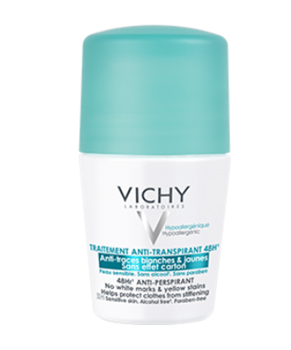 Дезодорант-антиперспірант кульковий Vichy 48 годин від білих слідів і жовтих плям 50мл (Віши)