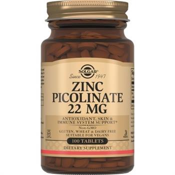 Цинку піколінат 22мг Solgar, табл. №100 (Солгар)