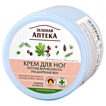 Крем для ніг Green Pharmacy профілактика варикозного розширення вен 300мл