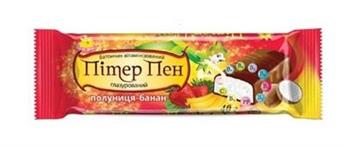 Батончик вітамінний полуниця-банан в шоколадній глазурі Пітер Пен, 40г