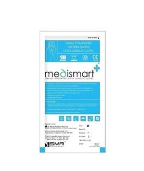 Рукавички хірургічні Medismart латексні неприпудрені, р.8,0 стер. 1 пара