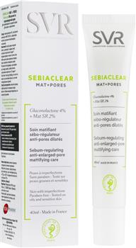 Крем SVR Sebiaclear Mat Pores з матуючим ефектом, 40мл (СВР Себіаклер)