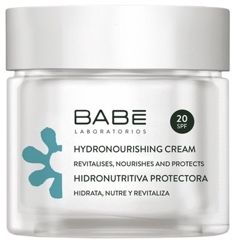 Крем для обличчя Babe Laboratorios Hydronourishing SPF20 зволожуючий живильний, 50мл