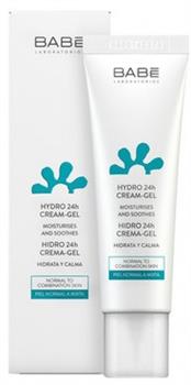 Крем-гель для обличчя Babe Laboratorios 24 години зволоження та пом'якшення, 50мл