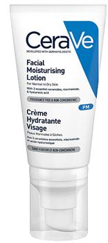 Крем для обличчя нічний CeraVe зволожувальний, для нормальної та сухої шкіри, 52мл (СераВе)