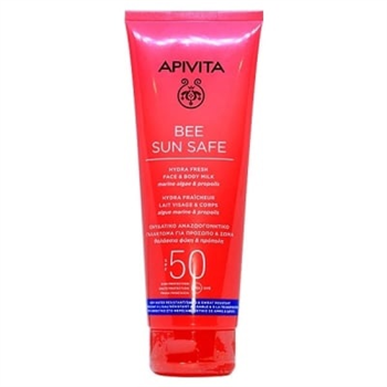 Молочко Apivita Bee Sun Safe сонцезахисне для обличчя та тіла SPF50, 100мл (Апівіта)