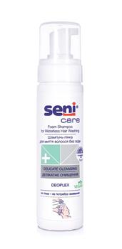 Шампунь-пінка Seni Care, для миття волосся без води, 200мл фл.-дозатор/Сені