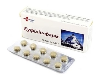 Еуфілін-фарм, табл. №40 (10х4)*