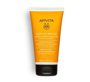 Кондиціонер для волосся Apivita "Кератинове відновлення" з медом та рослинним кератином, 150мл / Апівіта