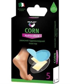 Пластир для вологих мозолів Milplast Corn Hydrocolloid, захисний гідроколоїдний, №5 / Мілпласт