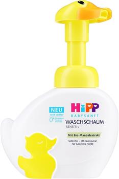 Пінка для вмивання та миття рук HiPP Babysanft, 250мл фл. з дозатором