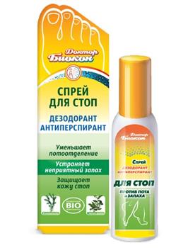 Спрей для стоп антиперспірант дезодорант Доктор Біокон, 100мл