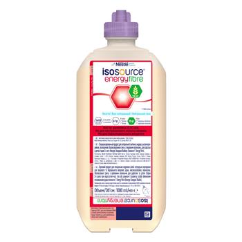Суміш рідка Ізосурс Енерджі Файбе для ентерального харчування при недостатній масі тіла, 1000мл