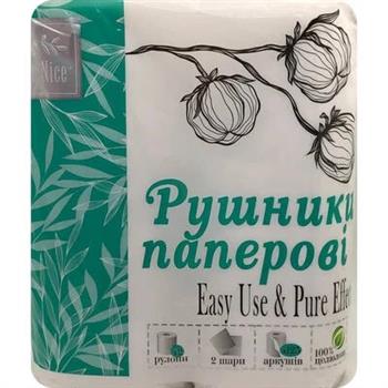 Рушники паперові Dr.Nice двошарові, 2 рулони в уп.