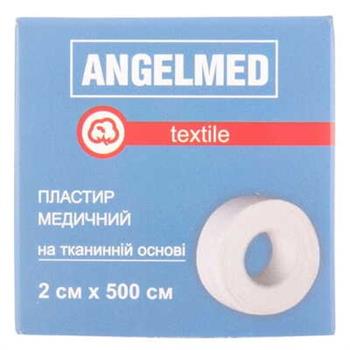Пластир мед. Angelmed на тканинній основі 2см х 500см