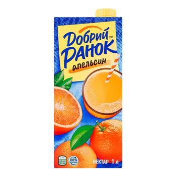 Нектар апельсиновий неосвітлений "Добрий ранок", 1л
