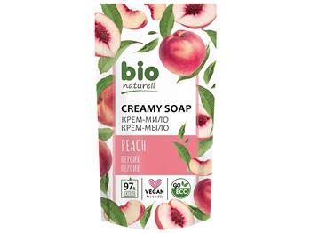 Крем-мило Bio naturell Персик, 460мл дой-пак