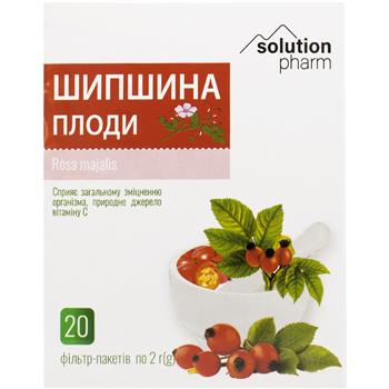 Шипшина плоди Solution Pharm, по 2г ф-пак. №20
