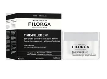 Гель-крем Filorga Time-Filler 5 ХР від зморшок для комбінованої та жирної шкіри, 50мл / Філорга
