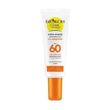 Крем-флюїд для обличчя Біокон UV-Sensitive для фоточутливої шкіри SPF60, 25мл