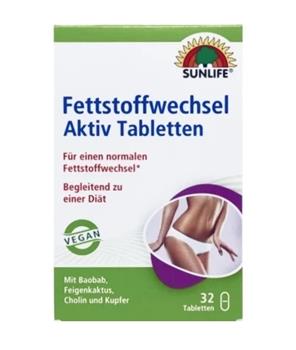 Вітаміни Sunlife Fettstoffwechsel Aktiv Ліпідний обмін табл. №32