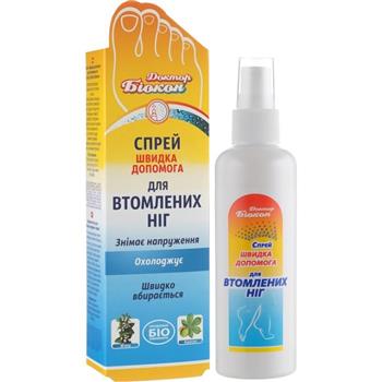 Спрей Доктор Біокон Швидка допомога для втомлених ніг, 100мл