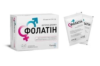 Фолатін порошок для орального розчину по 2,54г саше №30