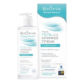 Гель для інтимної гігієни Біокон Біона Флора-баланс з пребіотиком м'який, 275г