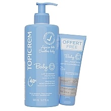 Набір Topicrem Baby (Молочко для тіла ультразволожуюче 500мл + Гель для купання 75мл)