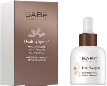 Пілінг нічний Babe Laboratorios Healthy Aging+ оновлюючий з AHA кислотами та ретинолом, 30мл