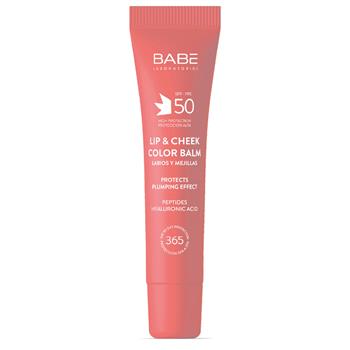 Бальзам-тінт для губ та щік Pink Babe Laboratorios SPF50 із гіалуроновою кислотою та пептидами, 20мл