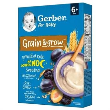 Каша безмолочна Gerber вівсяно-пшенична з чорносливом для дітей з 6 місяців, 200г