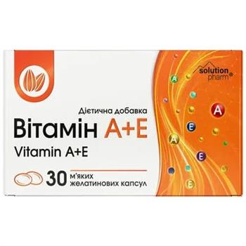 Вітамін А+Е Solution Pharm капс. №30