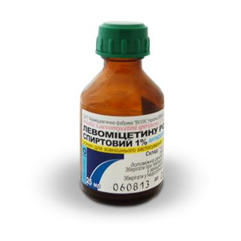 Левоміцетину р-н спиртовий 1%, зовнішній 25мл фл. (Віола)