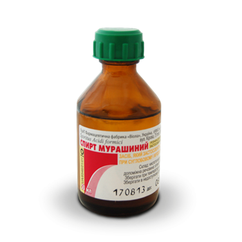 Спирт мурашиний, р-н зовнішній по 50мл фл. (скло) / Віола