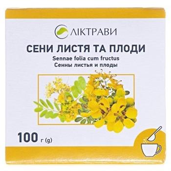 Сени листя та плоди різано-пресовані, 100г (Ліктрави)