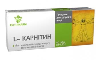 L- карнітин табл. №80 (10х8)*