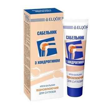 Крем-бальзам "Сабельник" з хондроїтином, 75мл (Еліксир)